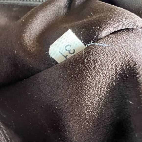 Prada Satchel in Rich Brown canvas and Vibrant Yellow Leather - Picture 9 of 10